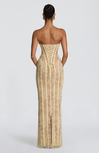 Loretta Maxi Dress – Lemon