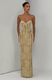 Loretta Maxi Dress – Lemon