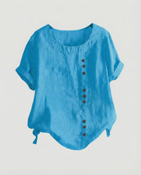 Sibylle Blouse with Short Sleeve in Mintgrün