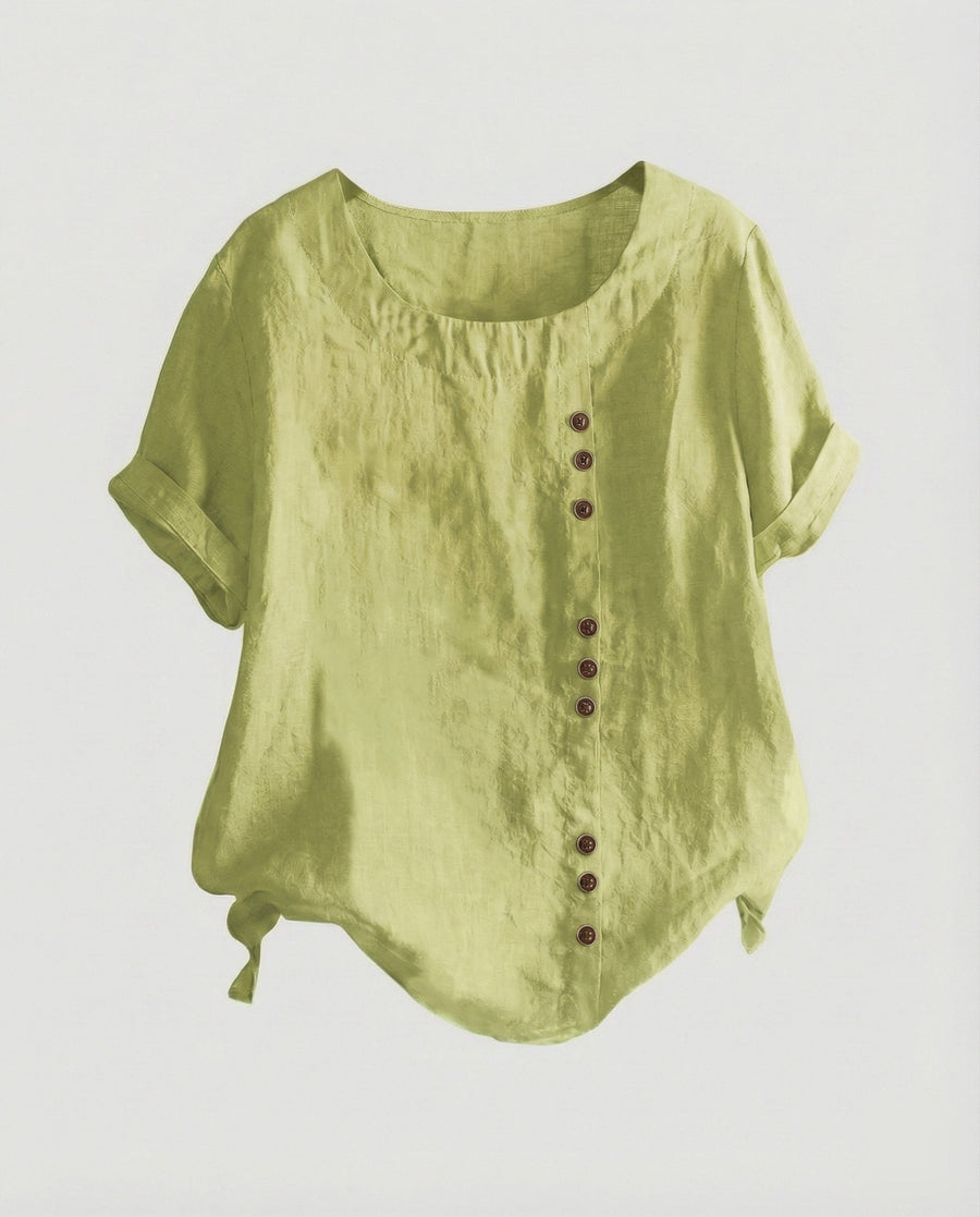 Sibylle Blouse with Short Sleeve in Mintgrün