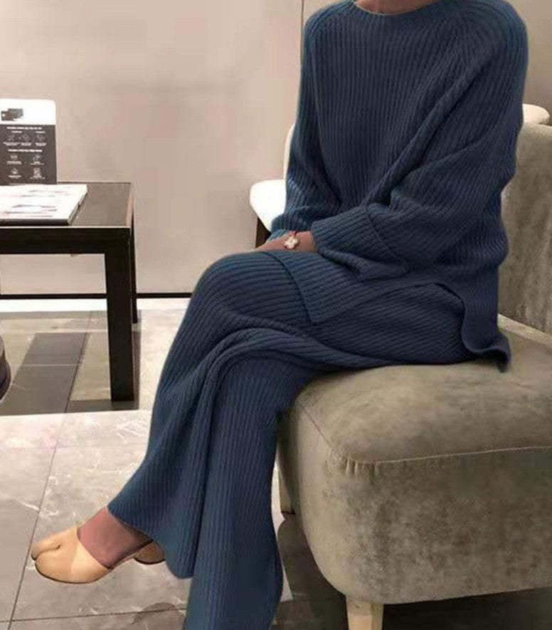 Sibylle Knit Suit in Blue