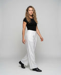 Sibylle Linen Trousers with Side Pockets and Pockets