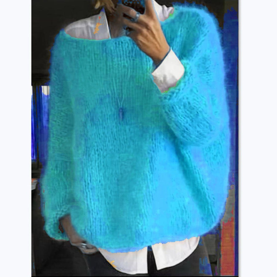 Sibylle Sweater with Oversized in Sea Blue