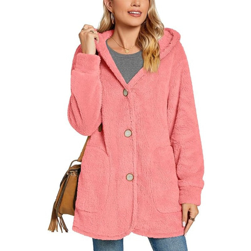 Sibylle Vest with Hood in Pink