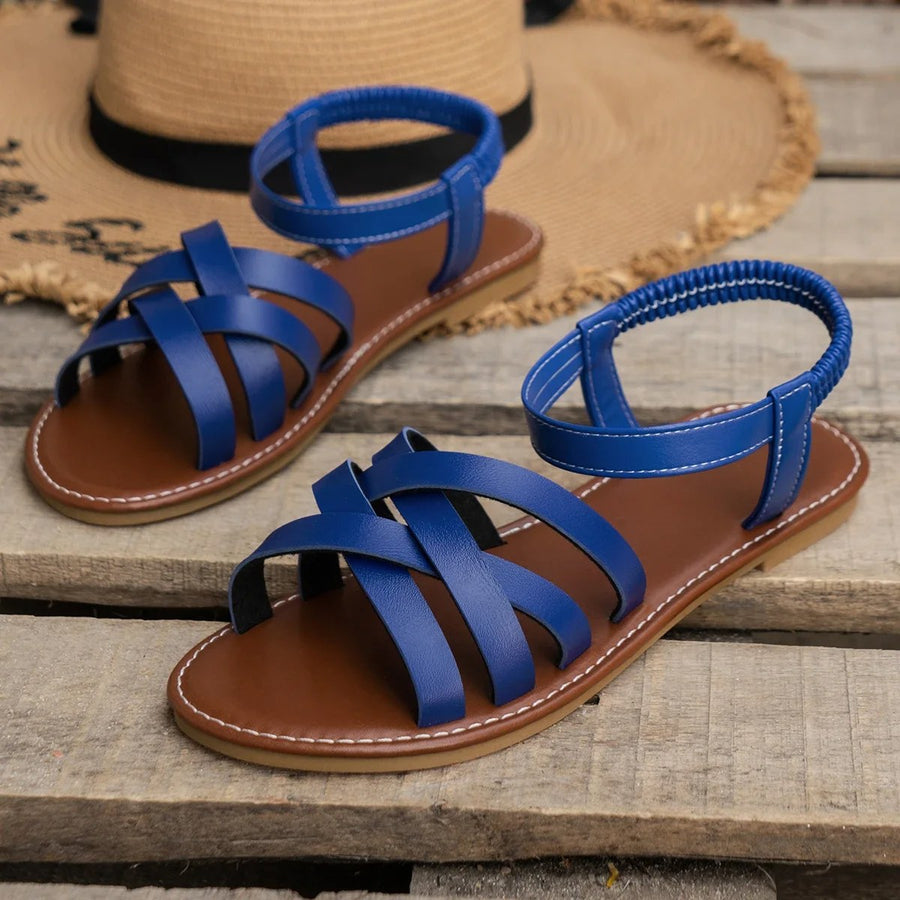 Sicily Orthopedic Spring Sandals in Blue