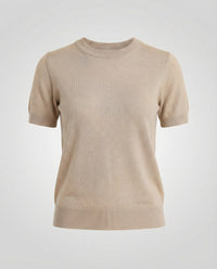 Sidonie Knit Sweater with Short Sleeve in Purple