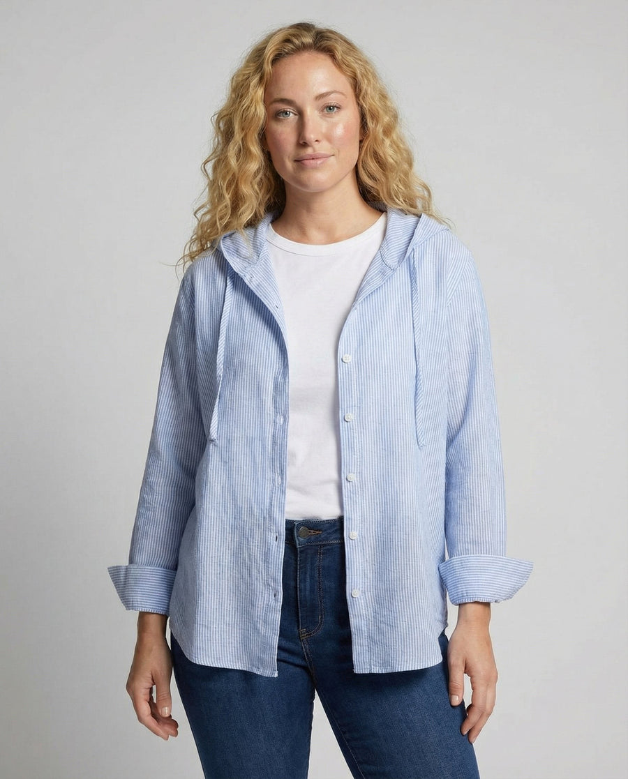 Sidonie Lightweight Blouse in Light Blue