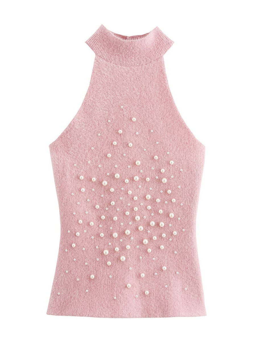 Sidonie Top with Sleeveless in Pink