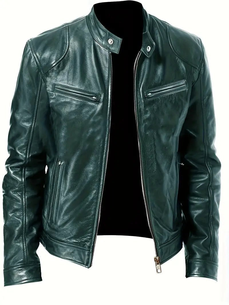 Siem Jacket with Pockets in Dark Green