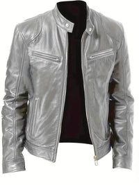 Siem Jacket with Pockets in Silbergrau