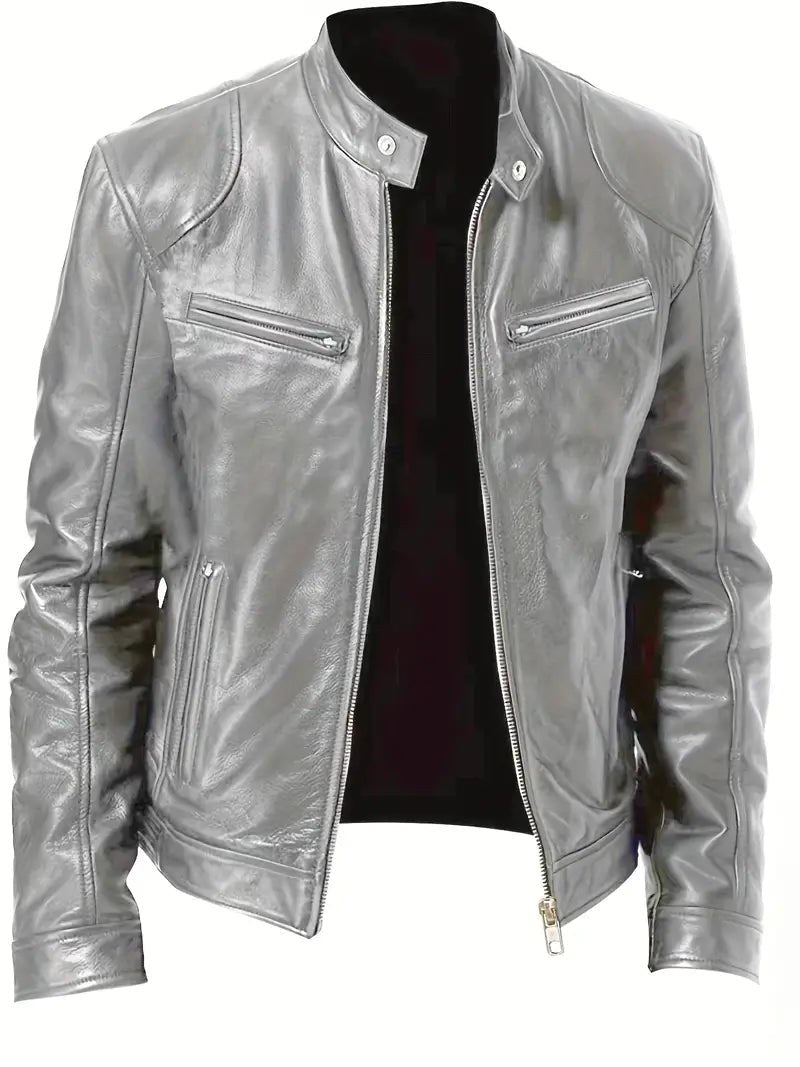 Siem Jacket with Pockets in Silbergrau
