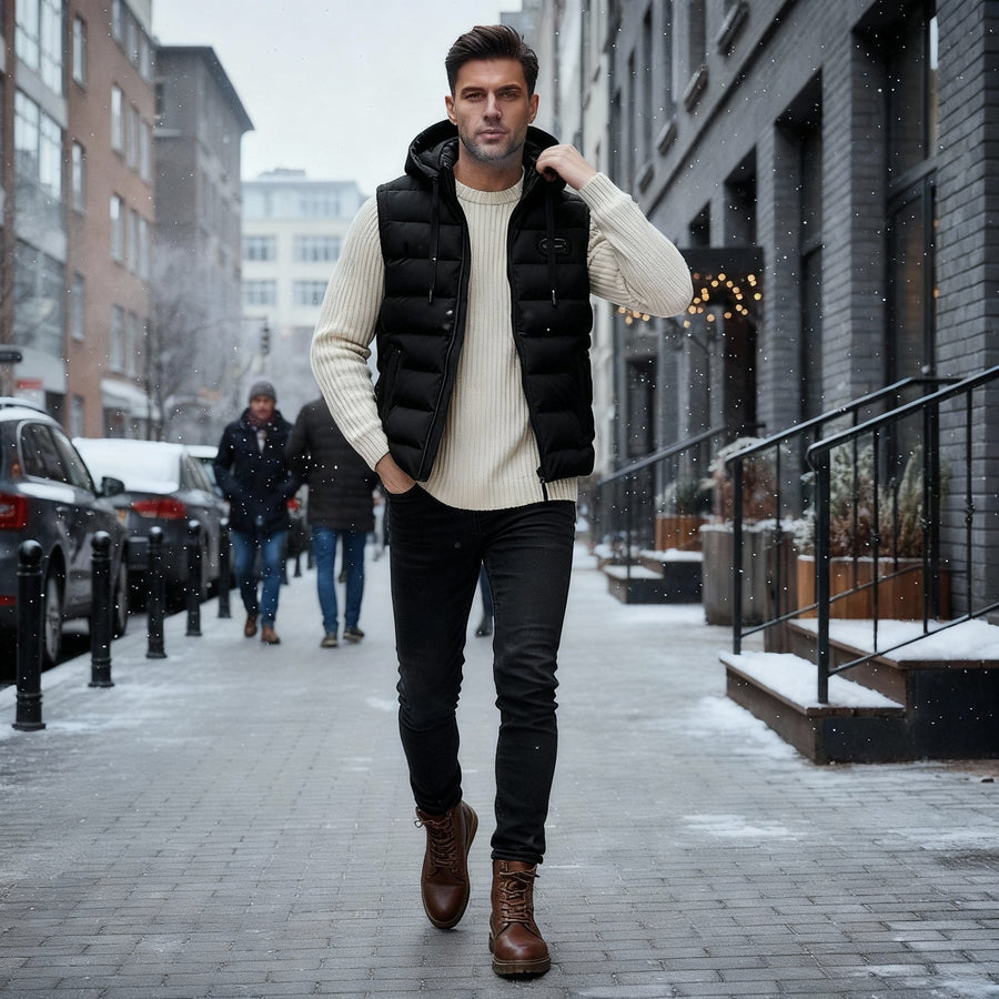 Siem Warm Vest in Black