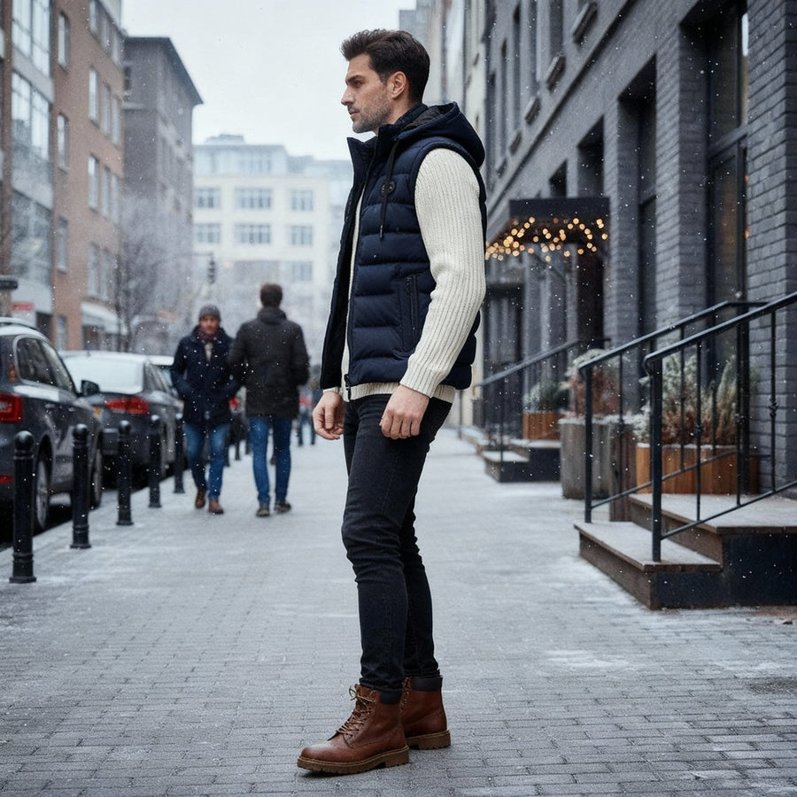 Siem Warm Vest in Blue