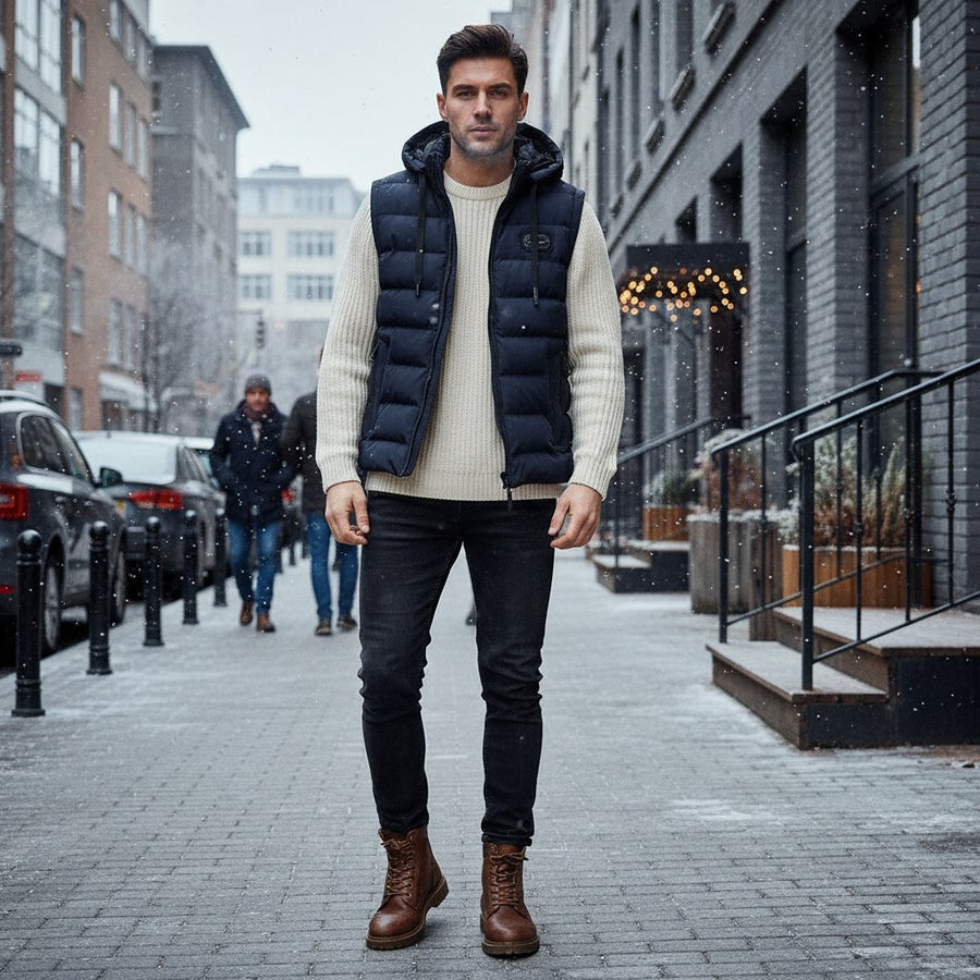 Siem Warm Vest in Blue