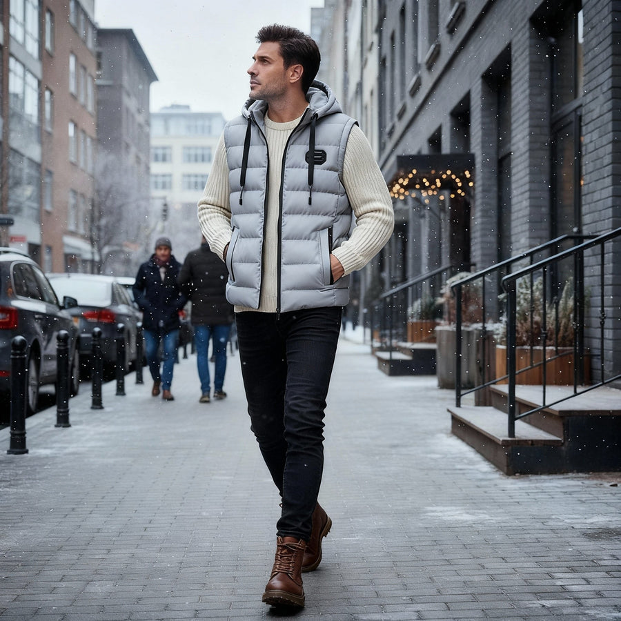 Siem Warm Vest in Grey