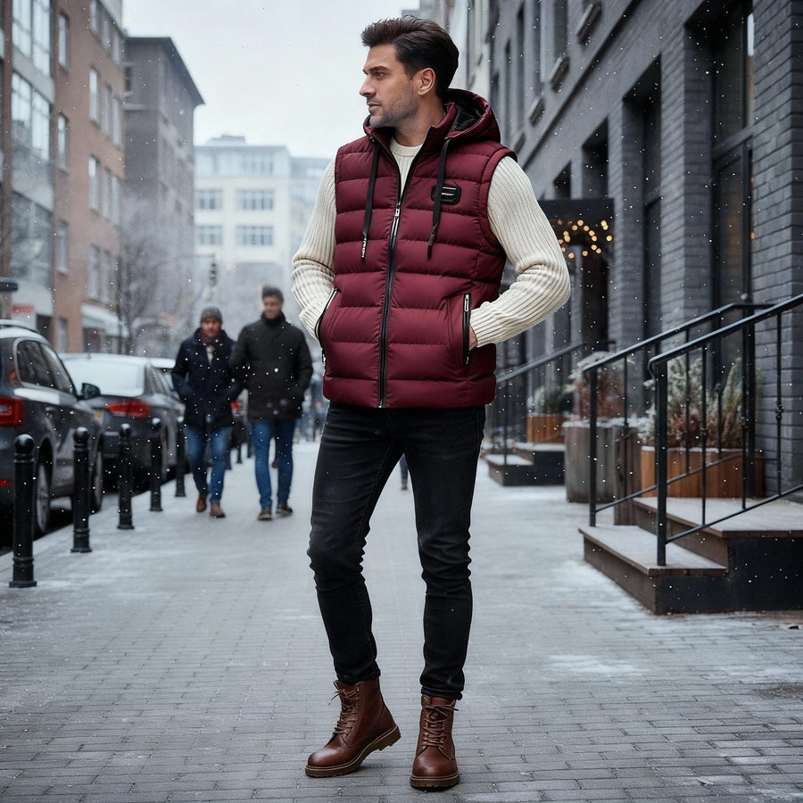 Siem Warm Vest in Red