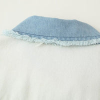 Sienna Denim Jacket with Pockets in Beige