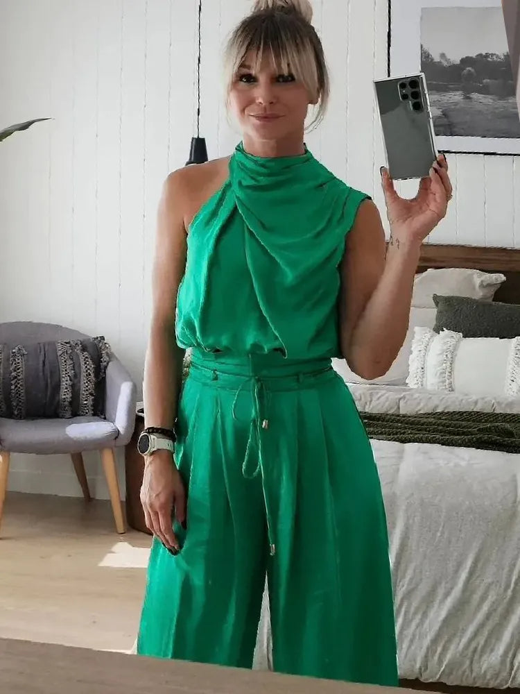 Sienna Draped Pants Set