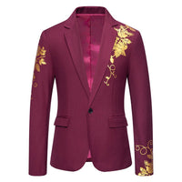 Sienna Elegant Blazer in Wine Red