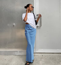 Sienna Elegant Skirt in Blue