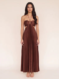 Sienna Cocoa Satin detail