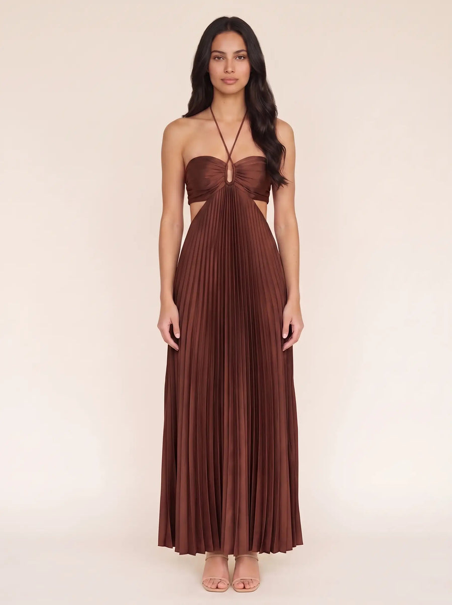Sienna Cocoa Satin detail