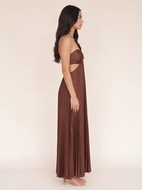 Sienna Cocoa Satin zijaanzicht