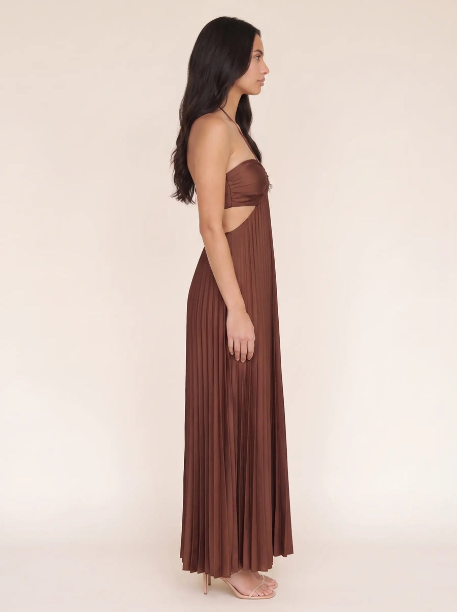 Sienna Cocoa Satin zijaanzicht