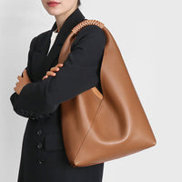Sienna Slouchy Top Handle Bag in Charcoal