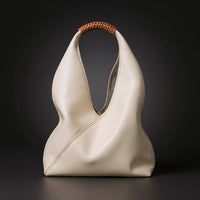Sienna Slouchy Top Handle Bag in Pearl