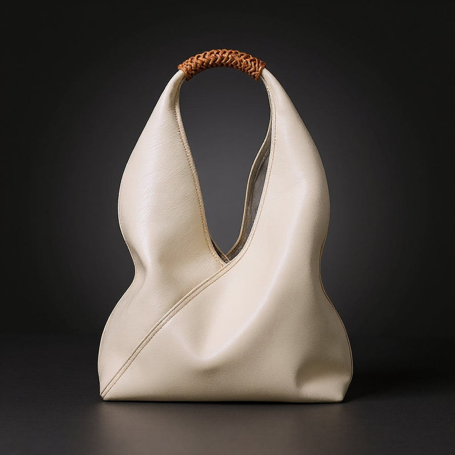 Sienna Slouchy Top Handle Bag in Pearl