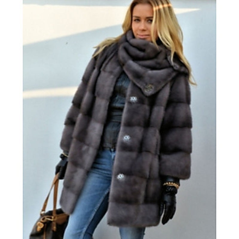 Sigrid Coat with Pockets in Bildfarbe