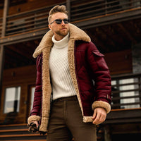 Silas Jacket in Rotwein