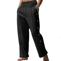 Silas Trousers with Button Front and Wide Leg