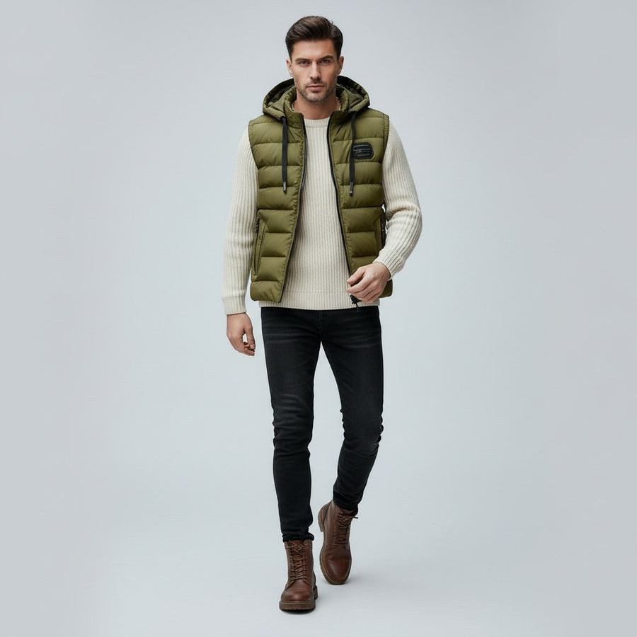 Silas Vest in Army Green