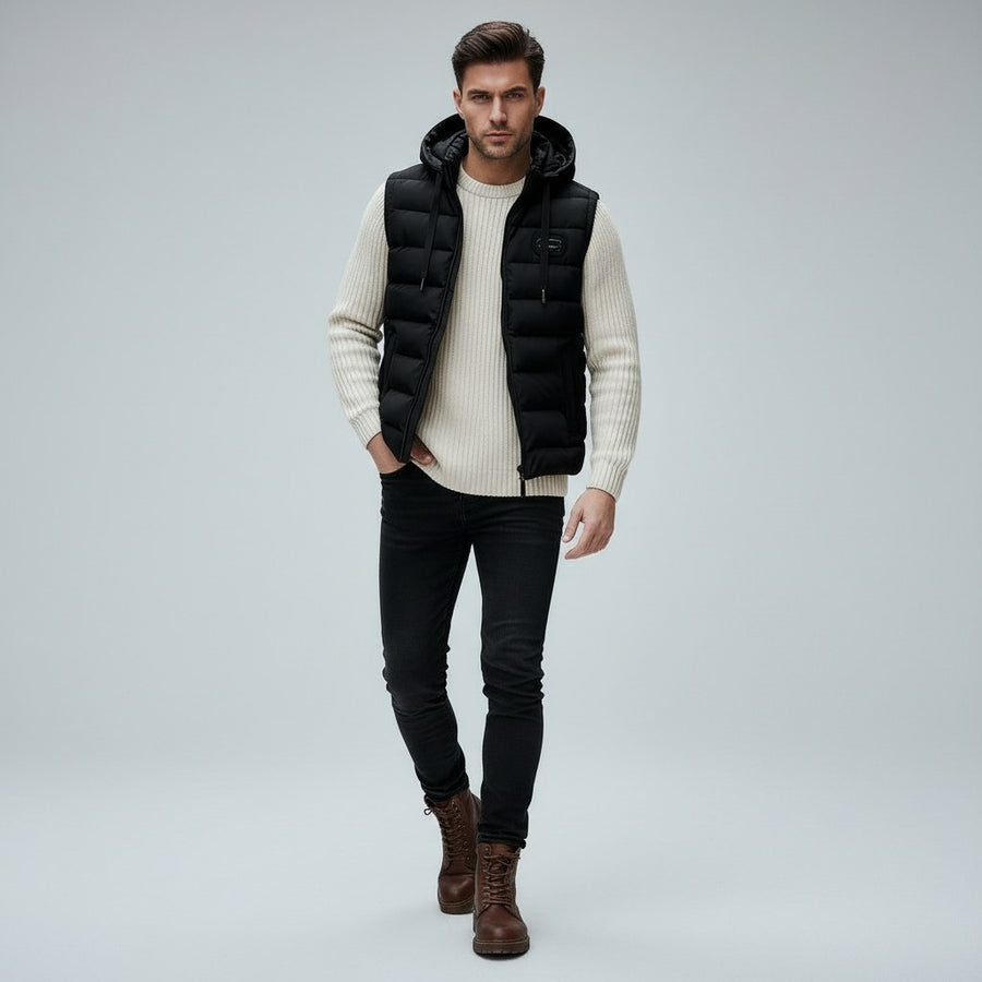 Silas Vest in Black