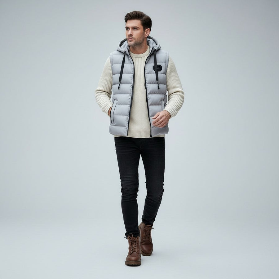 Silas Vest in Grey