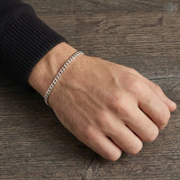 Cuban Bracelet Silver 4mm