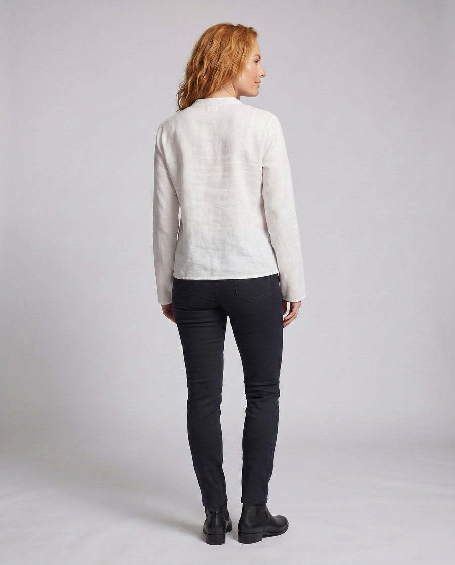 Simone Casual Linen Blouse