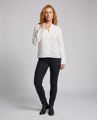 Simone Casual Linen Blouse