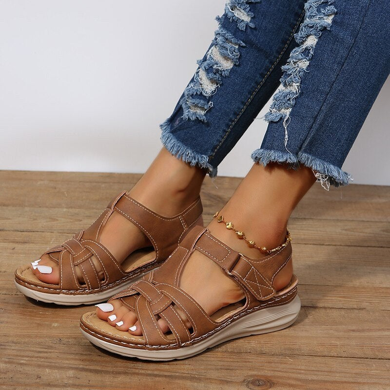 Simone Orthopaedic Sandals in Brown