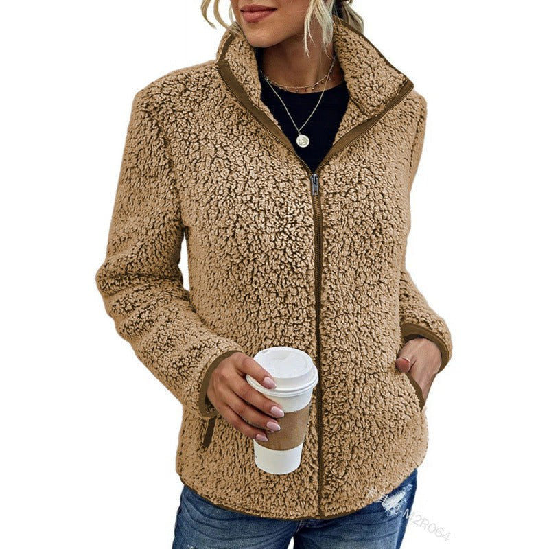 Siri Jacket with Pockets in Khaki