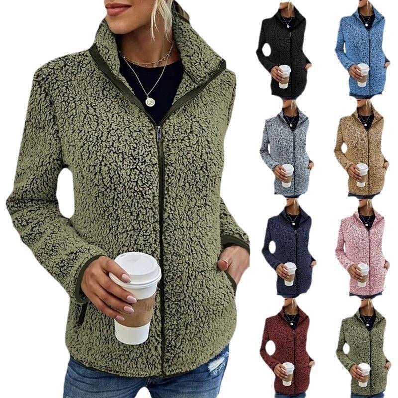 Siri Jacket with Pockets in Wine Red