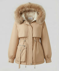 Siri Warm Jacket in Beige