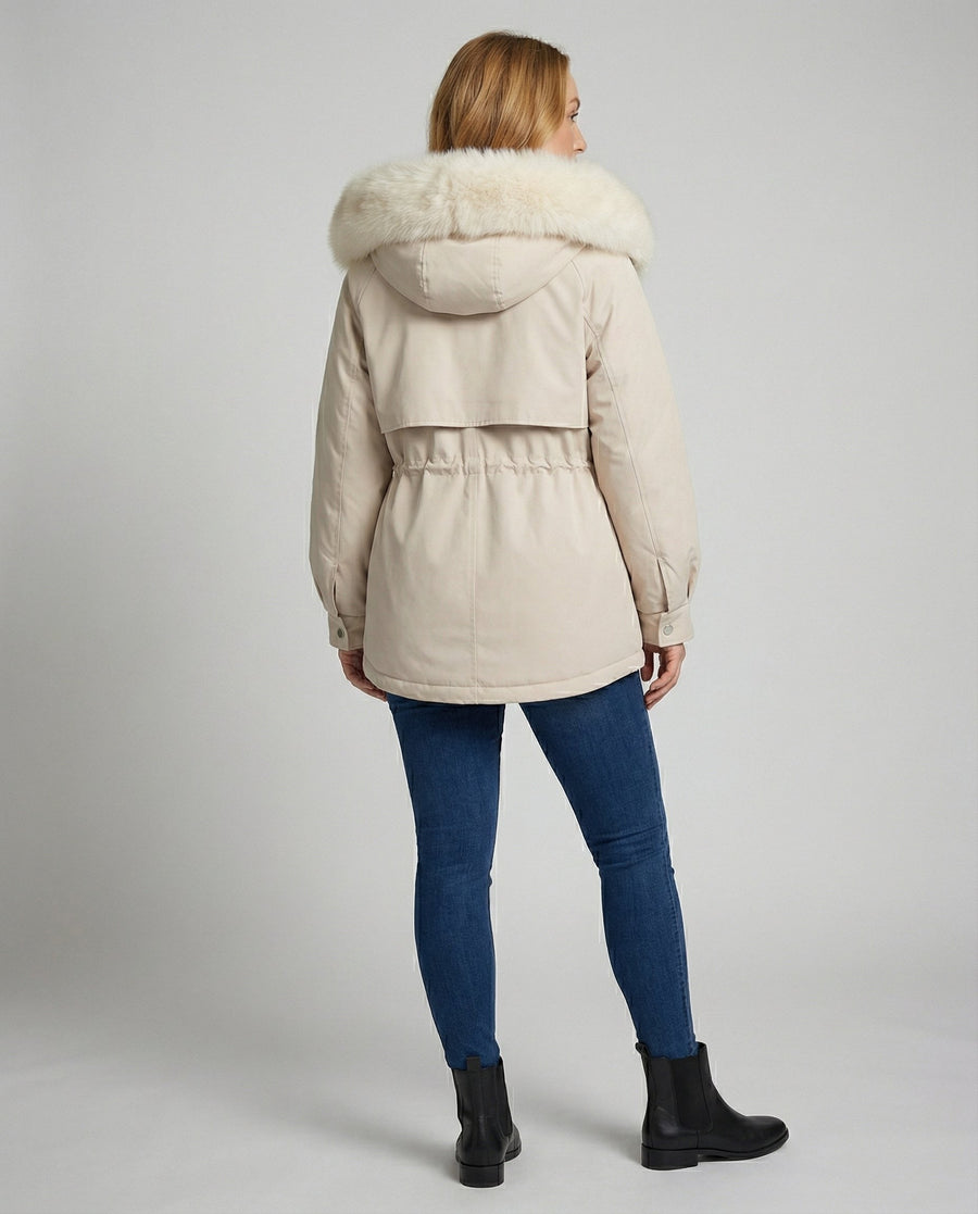 Siri Warm Jacket in White