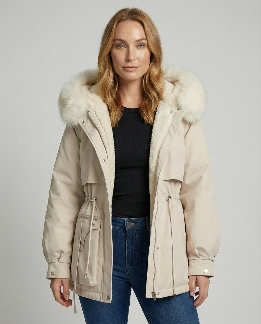 Siri Warm Jacket in White
