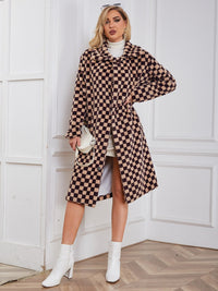 Sloane Coat with Checked in Bildfarbe
