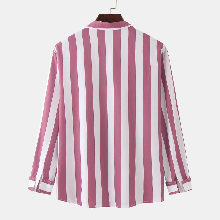 Sloane Comfortable Shirt with Long Sleeve in Pink