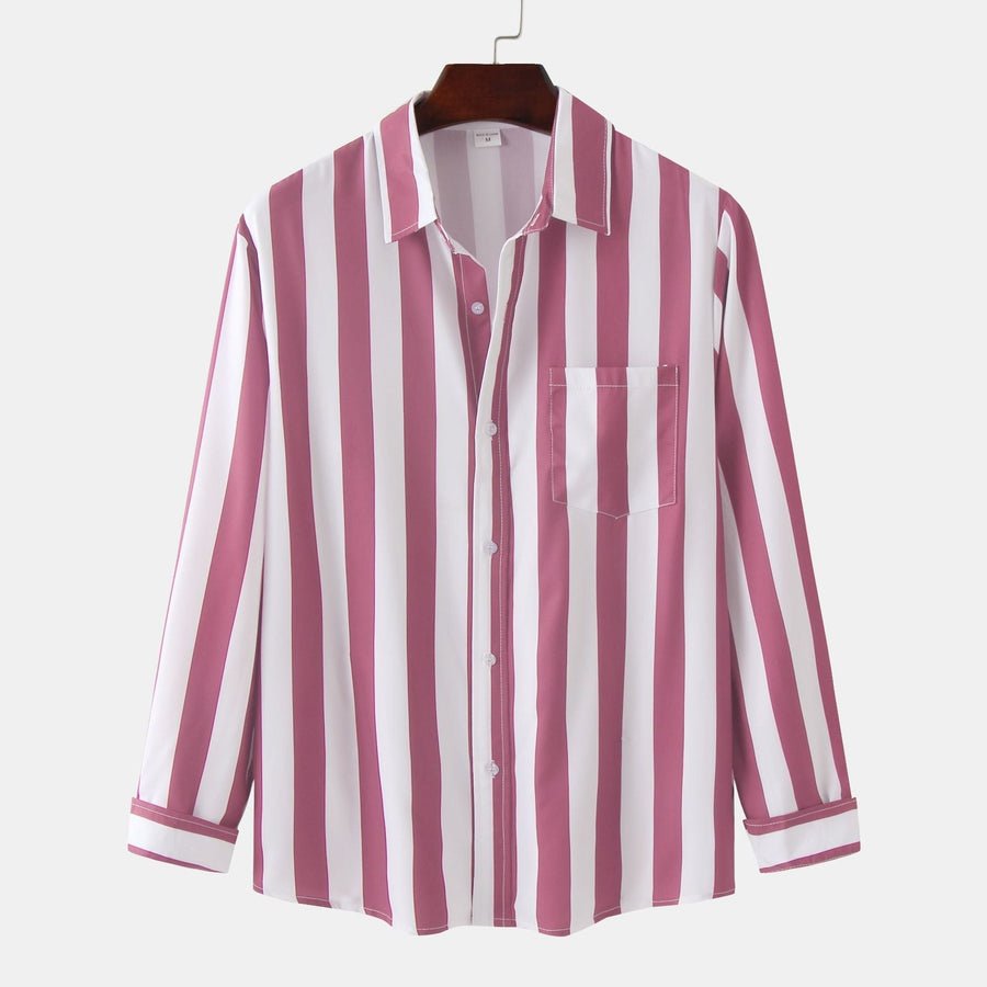 Sloane Comfortable Shirt with Long Sleeve in Pink