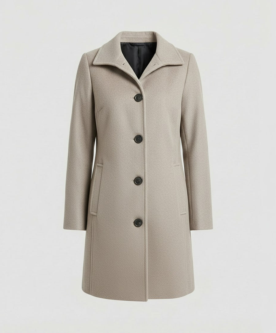 Sloane Elegant Coat in Apricot
